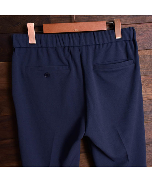 Bling Leads（ブリングリーズ）の「【Bk】梨地 スリムテーパードパンツ（スラックス・メンズ・ブラック/ベージュ/ネイビー/ライトベージュ/ブラウン/チャコールグレー/ブルー/グレイッシュベージュ・MEDIUM/LARGE/X-LARGE）」の14枚目の写真