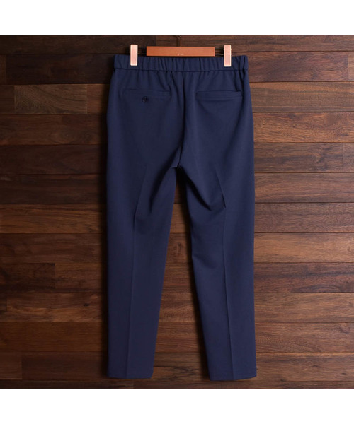 Bling Leads（ブリングリーズ）の「【Bk】梨地 スリムテーパードパンツ（スラックス・メンズ・ブラック/ベージュ/ネイビー/ライトベージュ/ブラウン/チャコールグレー/ブルー/グレイッシュベージュ・MEDIUM/LARGE/X-LARGE）」の12枚目の写真