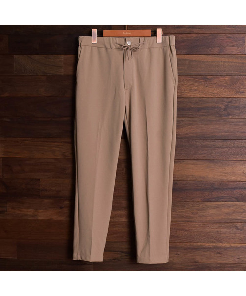 Bling Leads（ブリングリーズ）の「【Bk】梨地 スリムテーパードパンツ（スラックス・メンズ・ブラック/ベージュ/ネイビー/ライトベージュ/ブラウン/チャコールグレー/ブルー/グレイッシュベージュ・MEDIUM/LARGE/X-LARGE）」の9枚目の写真