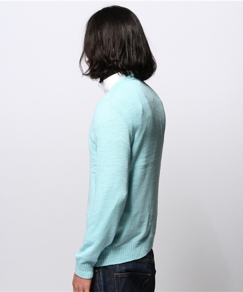 JOURNAL STANDARD(ジャーナルスタンダード)の「スラブコットンクルーネックニット #(ニット/セーター・メンズ・ホワイト/ネイビー/ブルー/サックスブルー/グレー・MEDIUM/LARGE)」の11枚目の写真