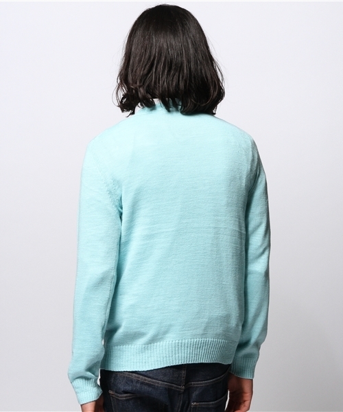 JOURNAL STANDARD(ジャーナルスタンダード)の「スラブコットンクルーネックニット #(ニット/セーター・メンズ・ホワイト/ネイビー/ブルー/サックスブルー/グレー・MEDIUM/LARGE)」の6枚目の写真