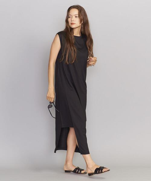 【未使用タグ付き】ユナイテッドアローズ タック ノースリーブ ワンピース UNITED ARROWS（ユナイテッドアローズ）の「タック ノースリーブ