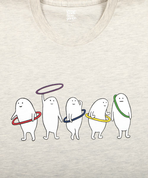 Tshirts ベーシックTシャツ/フラフープ(ヘザーナチュラル)(Tシャツ