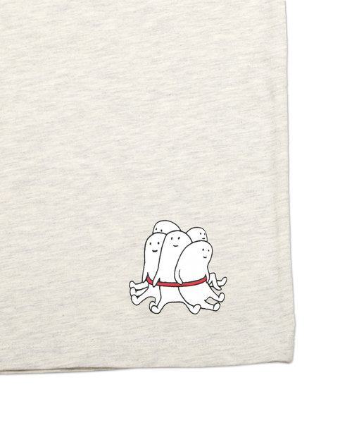Tshirts ベーシックＴシャツ/フラフープ(ヘザーナチュラル)（Tシャツ 