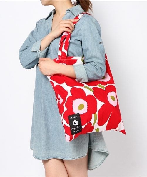 fennica（フェニカ）の「marimekko / unikkoトート（トートバッグ・レディース・レッド・ONE SIZE）」の5枚目の写真