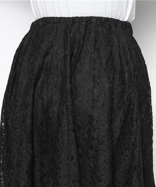 mystic（ミスティック）の「レースフレアースカート（スカート・レディース・オフホワイト/グリーン/ブラック・ﾌﾘ-）」の7枚目の写真