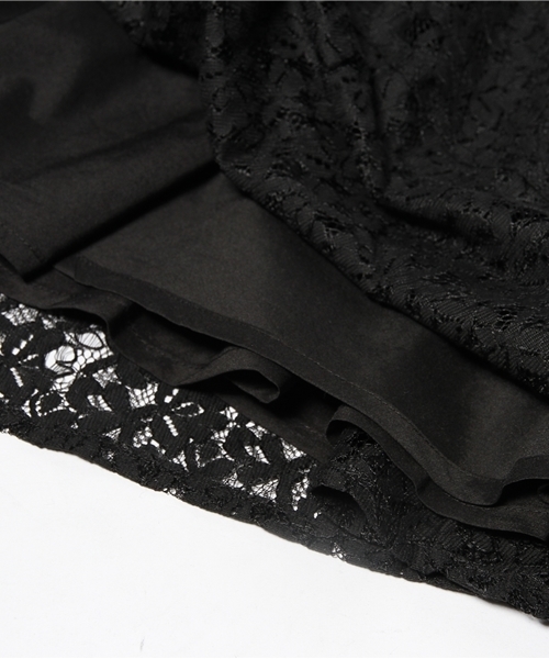 mystic（ミスティック）の「レースフレアースカート（スカート・レディース・オフホワイト/グリーン/ブラック・ﾌﾘ-）」の9枚目の写真