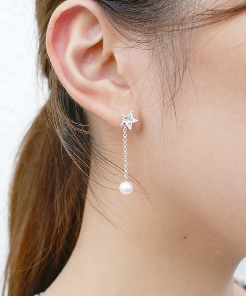パールキャッチピアス ピアス 片耳用 E M イーエム のファッション ピアス 片耳用 アクセサリー スターcz パールキャッチピアス ピアス 片耳用 E M イーエム のファッション ピアス 片耳用 アクセサリー スターcz