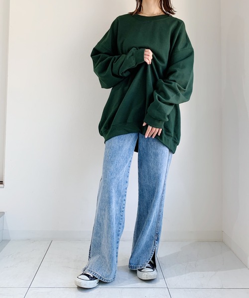 GILDAN(ギルダン)の「【GILDAN】ギルダン ヘビースウェット(スウェット・レディース・ホワイト/ブラック/ダークブラウン/サンドベージュ/杢グレー/マルーン/カーキ/チャコール/ダークグリーン/ラベンダー・M/L/XL)」の17枚目の写真