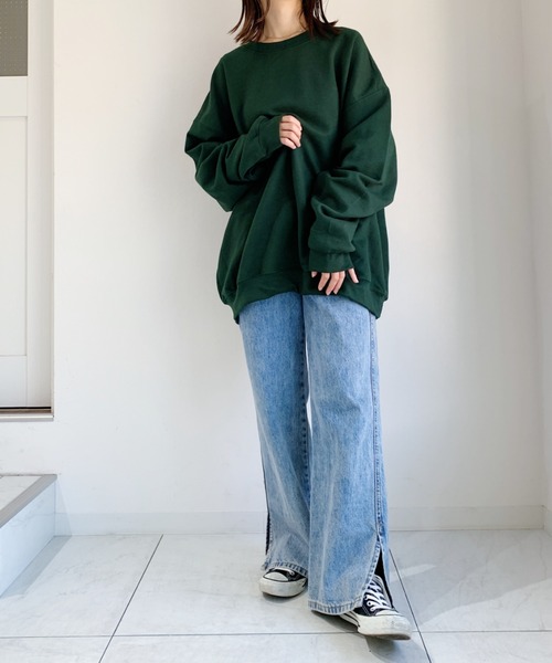 GILDAN(ギルダン)の「【GILDAN】ギルダン ヘビースウェット(スウェット・レディース・ホワイト/ブラック/ダークブラウン/サンドベージュ/杢グレー/マルーン/カーキ/チャコール/ダークグリーン/ラベンダー・M/L/XL)」の18枚目の写真