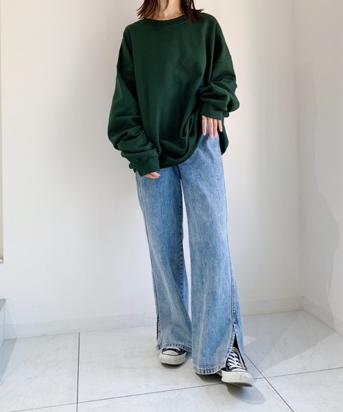 GILDAN(ギルダン)の「【GILDAN】ギルダン ヘビースウェット(スウェット・レディース・ホワイト/ブラック/ダークブラウン/サンドベージュ/杢グレー/マルーン/カーキ/チャコール/ダークグリーン/ラベンダー・M/L/XL)」の19枚目の写真