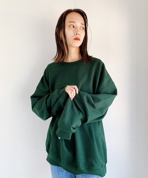 GILDAN(ギルダン)の「【GILDAN】ギルダン ヘビースウェット(スウェット・レディース・ホワイト/ブラック/ダークブラウン/サンドベージュ/杢グレー/マルーン/カーキ/チャコール/ダークグリーン/ラベンダー・M/L/XL)」の13枚目の写真