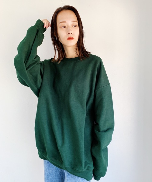 GILDAN(ギルダン)の「【GILDAN】ギルダン ヘビースウェット(スウェット・レディース・ホワイト/ブラック/ダークブラウン/サンドベージュ/杢グレー/マルーン/カーキ/チャコール/ダークグリーン/ラベンダー・M/L/XL)」の14枚目の写真