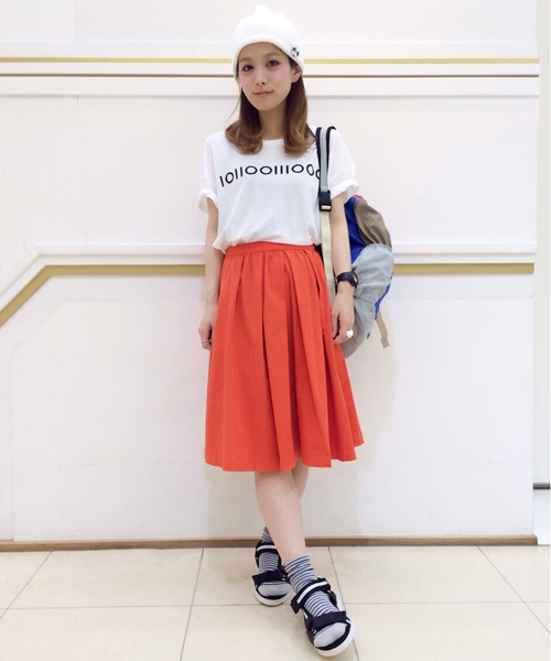 Another Edition(アナザーエディション)の「AE l○ SIGN PRT T ◆(Tシャツ/カットソー・レディース・オフホワイト/ライトピンク/コバルトブルー・フリー)」の13枚目の写真