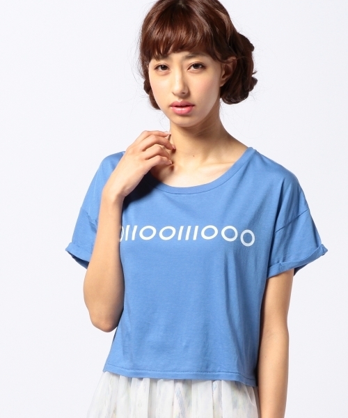 Another Edition(アナザーエディション)の「AE l○ SIGN PRT T ◆(Tシャツ/カットソー・レディース・オフホワイト/ライトピンク/コバルトブルー・フリー)」の1枚目の写真