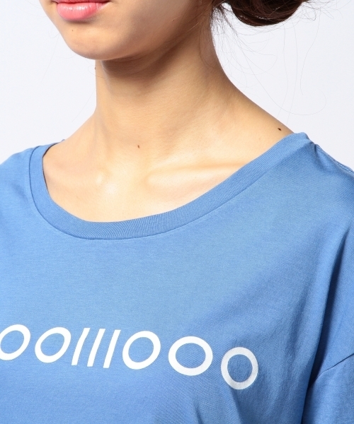 Another Edition(アナザーエディション)の「AE l○ SIGN PRT T ◆(Tシャツ/カットソー・レディース・オフホワイト/ライトピンク/コバルトブルー・フリー)」の9枚目の写真