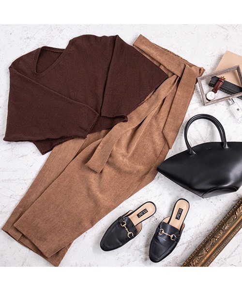 fifth（フィフス）の「巾着付きフェイクレザーハンドバッグ（ハンドバッグ・レディース・アイボリー/キャメル/ブラック・FREE）」の4枚目の写真