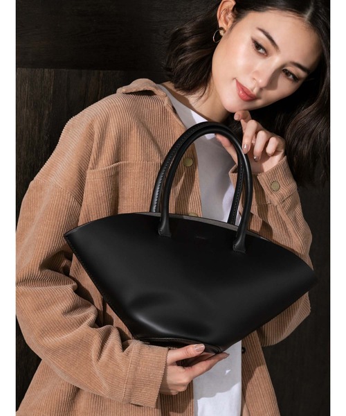 fifth（フィフス）の「巾着付きフェイクレザーハンドバッグ（ハンドバッグ・レディース・アイボリー/キャメル/ブラック・FREE）」の18枚目の写真