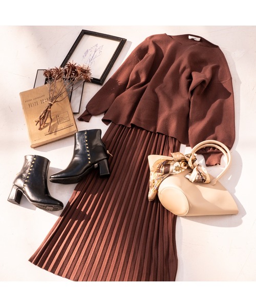 fifth（フィフス）の「巾着付きフェイクレザーハンドバッグ（ハンドバッグ・レディース・アイボリー/キャメル/ブラック・FREE）」の8枚目の写真