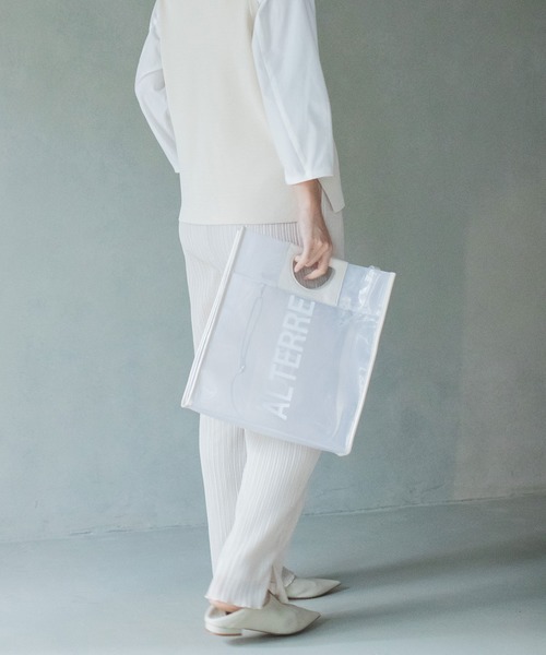 MARECHAL TERRE（マルシャルテル）の「PVCロゴバック×メッシュロゴトートバック（ショルダーバッグ・レディース・ホワイト/ブラック/ブラウン/ブルー・FREE）」の10枚目の写真