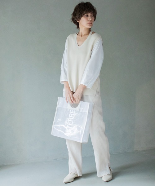 MARECHAL TERRE（マルシャルテル）の「PVCロゴバック×メッシュロゴトートバック（ショルダーバッグ・レディース・ホワイト/ブラック/ブラウン/ブルー・FREE）」の11枚目の写真