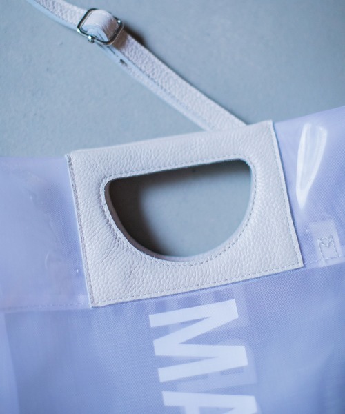 MARECHAL TERRE（マルシャルテル）の「PVCロゴバック×メッシュロゴトートバック（ショルダーバッグ・レディース・ホワイト/ブラック/ブラウン/ブルー・FREE）」の13枚目の写真