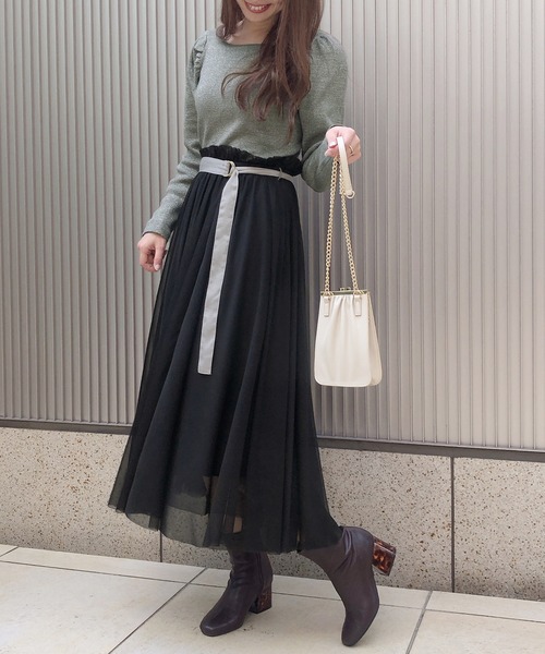 one after another NICE CLAUP（ワンアフターアナザーナイスクラップ）の「くしゅっとがま口ミニバッグ（ショルダーバッグ・レディース・アイボリー/モカ/パイソン・FREE）」の15枚目の写真