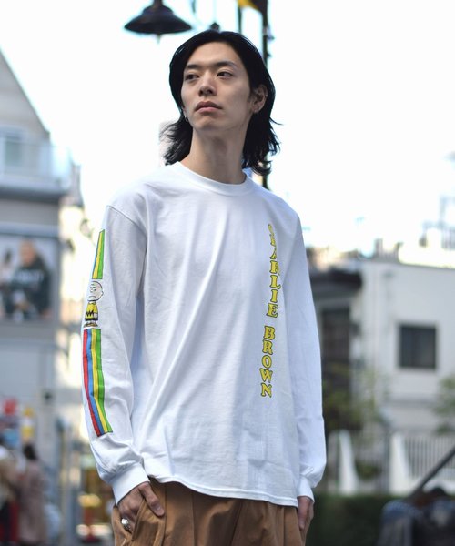 セール Votemakenewclothes ヴォートメイクニュークローズ Charliebrown L T Shirts チャーリーブラウン ロングスリーブtシャツ Tシャツ カットソー Vote Make New Clothes ボートメイクニュークローズ のファッション通販 Zozotown