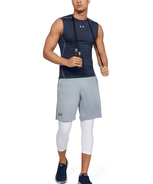 UNDER ARMOUR（アンダーアーマー）の「UAヒートギアアーマー スリーブレス シャツ（トレーニング/メンズ）（Tシャツ/カットソー・メンズ・チャコールグレー/ネイビー/ホワイト/ブラック・SM/LG/XXL/MD/3XL/XL）」の19枚目の写真