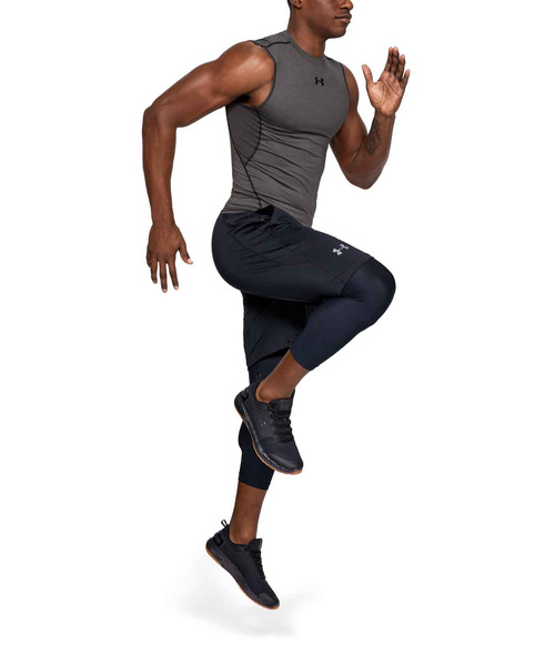 UNDER ARMOUR（アンダーアーマー）の「UAヒートギアアーマー スリーブレス シャツ（トレーニング/メンズ）（Tシャツ/カットソー・メンズ・チャコールグレー/ネイビー/ホワイト/ブラック・SM/LG/XXL/MD/3XL/XL）」の20枚目の写真