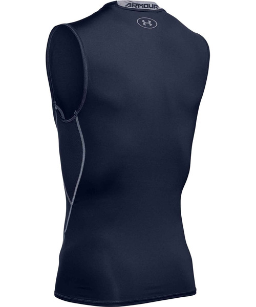 UNDER ARMOUR（アンダーアーマー）の「UAヒートギアアーマー スリーブレス シャツ（トレーニング/メンズ）（Tシャツ/カットソー・メンズ・チャコールグレー/ネイビー/ホワイト/ブラック・SM/LG/XXL/MD/3XL/XL）」の18枚目の写真