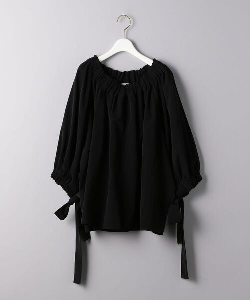 UNITED ARROWS（ユナイテッドアローズ）の「UBCS ボリュームギャザー ブラウス（シャツ/ブラウス・レディース・ブラック/ベージュ・36/38）」の3枚目の写真