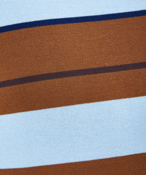 RECENCY OF MINE（リーセンシー オブ マイン）の「【Recency of Mine】強撚 天竺 ボーダー Tシャツ（Tシャツ/カットソー・メンズ・サックスブルー/ブラック・44/46/48）」の9枚目の写真