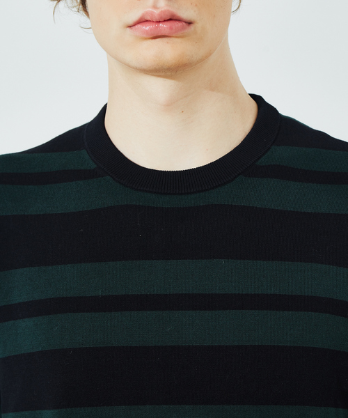 RECENCY OF MINE（リーセンシー オブ マイン）の「【Recency of Mine】強撚 天竺 ボーダー Tシャツ（Tシャツ/カットソー・メンズ・サックスブルー/ブラック・44/46/48）」の13枚目の写真