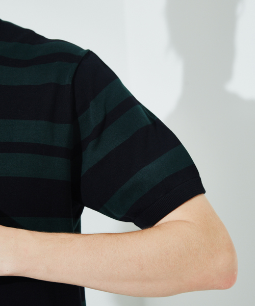 RECENCY OF MINE（リーセンシー オブ マイン）の「【Recency of Mine】強撚 天竺 ボーダー Tシャツ（Tシャツ/カットソー・メンズ・サックスブルー/ブラック・44/46/48）」の14枚目の写真