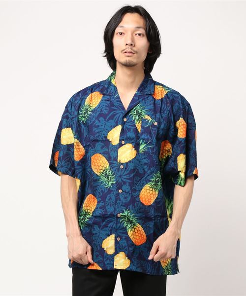 TONE SELECT WEAR(トーンセレクトウェア)の「【Uzzi Amphibious Gear】ALOHA SHIRTS (UN)(シャツ/ブラウス・メンズ・ネイビー/ホワイト/ブラック・X-LARGE/MEDIUM/XX-LARGE)」の1枚目の写真