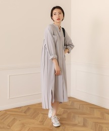 Bou Jeloud | バックプリーツシャツワンピース(シャツワンピース)