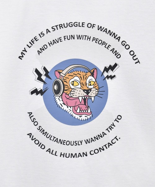 kutir(クティール)の「トラロゴプリントTシャツ(Tシャツ/カットソー・メンズ・ホワイト/ライトグレー/ダークブルー・SMALL/MEDIUM/LARGE)」の21枚目の写真