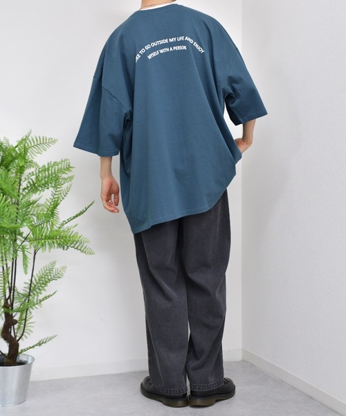 kutir(クティール)の「トラロゴプリントTシャツ(Tシャツ/カットソー・メンズ・ホワイト/ライトグレー/ダークブルー・SMALL/MEDIUM/LARGE)」の10枚目の写真