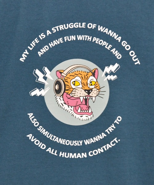 kutir(クティール)の「トラロゴプリントTシャツ(Tシャツ/カットソー・メンズ・ホワイト/ライトグレー/ダークブルー・SMALL/MEDIUM/LARGE)」の6枚目の写真