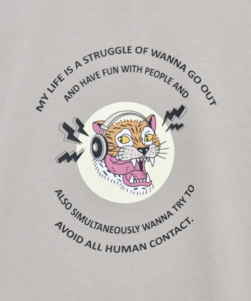 kutir(クティール)の「トラロゴプリントTシャツ(Tシャツ/カットソー・メンズ・ホワイト/ライトグレー/ダークブルー・SMALL/MEDIUM/LARGE)」の8枚目の写真