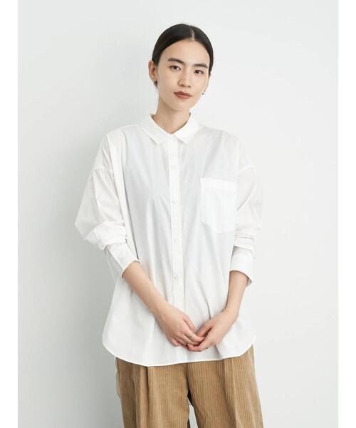 AMERICAN HOLIC(アメリカンホリック)の「2WAY前後差バックタックシャツチュニック 〇*(シャツ/ブラウス・レディース・ベージュ/ネイビー/オフホワイト/ストライプ/チェック・FREE)」の21枚目の写真