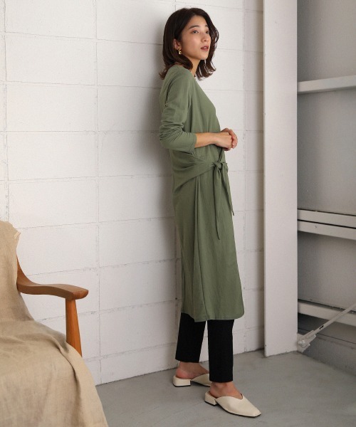 Bou Jeloud（ブージュルード）の「ウエストねじりデザインワンピース（ワンピース・レディース・カーキ/ベージュ/パープル/ブラック・FREE）」の15枚目の写真