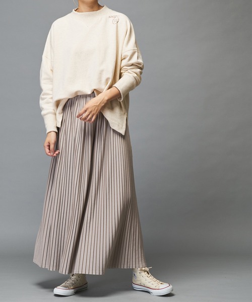 PUAL CE CIN（ピュアルセシン）の「プリーツロングスカート（スカート・レディース・ベージュ/グレー/スミクロ・FREE）」の11枚目の写真
