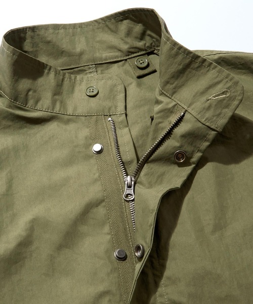 MONO-MART(モノマート)の「【コート/ライナーセット】ビッグシルエット コットンナイロン M-65 モッズコート&キルティングライナーセット/2枚セット/3WAY(モッズコート・メンズ・ブラック/オリーブ/ダークネイビー/ベージュ/アイボリー/グレー・M/L/S)」の9枚目の写真