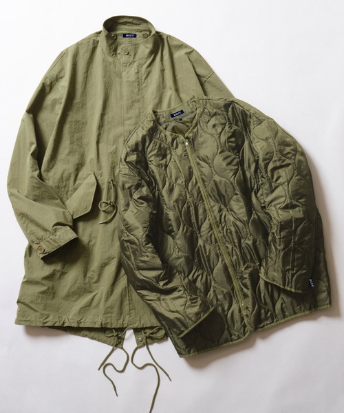 HECT(ヘクト)の「3WAY M-65 Mods Coat & Quilted Liner Set / M-65 3WAY モッズコート&キルティングライナーセット<撥水>(モッズコート・メンズ・ブラック/オリーブ/ダークネイビー/ベージュ/アイボリー/グレー/モカ・M/L/S)」の22枚目の写真