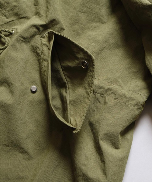 MONO-MART(モノマート)の「【コート/ライナーセット】ビッグシルエット コットンナイロン M-65 モッズコート&キルティングライナーセット/2枚セット/3WAY(モッズコート・メンズ・ブラック/オリーブ/ダークネイビー/ベージュ/アイボリー/グレー・M/L/S)」の19枚目の写真