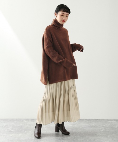 LOWRYS FARM(ローリーズファーム)の「ケシプリーツスカート 927965(スカート・レディース・アイボリー/ブラック系その他/モカ/ブルー系その他・FREE)」の5枚目の写真