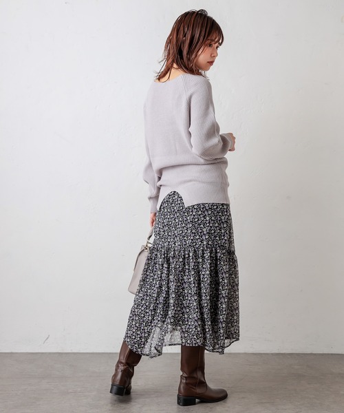natural couture(ナチュラルクチュール)の「【WEB限定】春めきレディセットアップ(ワンピース・レディース・オフホワイト/モカ/ラベンダー・FREE)」の3枚目の写真