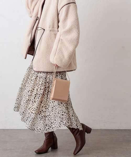 natural couture(ナチュラルクチュール)の「【WEB限定】春めきレディセットアップ(ワンピース・レディース・オフホワイト/モカ/ラベンダー・FREE)」の6枚目の写真